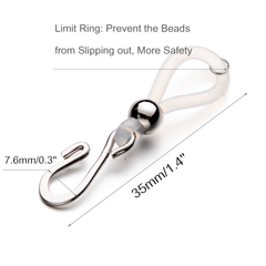 Zipper Holder Upper for Jeans Keep Zipper up on Pants - Hook for Jeans Zipper and Button White