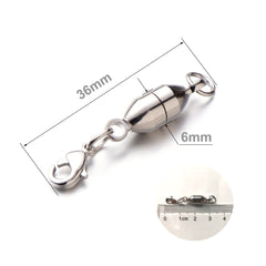 Zpsolution 6mm Oval Shape Magnetic Jewelry Clasps 8 Pcs Golden