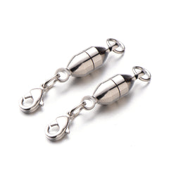 Zpsolution 6mm Oval Shape Magnetic Jewelry Clasps 8 Pcs Golden