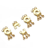Layered Necklace Clasp, Locking Magnetic Multi Necklace Clasp, Necklace Separator for Layering 3 Strands Gold