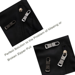 Stainless Steel Zipper Pull Replacement for Suitcase Backpacks Easy Use for Broken or Missing Zipper Pulls