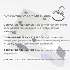 Stainless Steel Ring Zipper Pull Replacement - More Sturdy Zipper Pull Fix - Easy Use for Jacket Backpacks Boots
