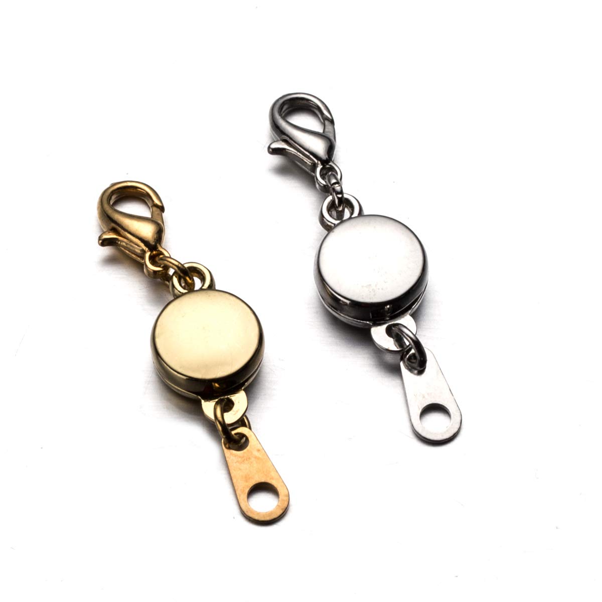 Zpsolution Locking Magnetic Clasps for Jewelry Necklaces Bracelets - Light  and Small Keep The Clasp in Back