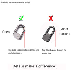 Zipper Pull Replacement Metal Zipper Handle for Luggage Suitcases