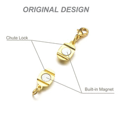 Double Locking Magnetic Clasps for Jewelry - Easy to Use, Safe and Reliable