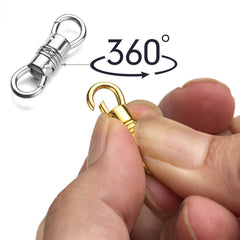 Double Opening Swivel Clasp for Necklace, Clasp Connector for Pendant, Necklace Charm Holder