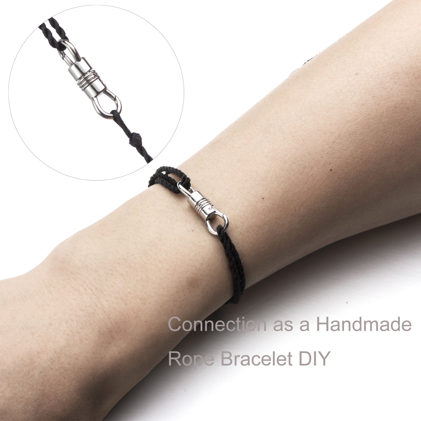 Double Opening Swivel Clasp for Necklace, Clasp Connector for Pendant, Necklace Charm Holder
