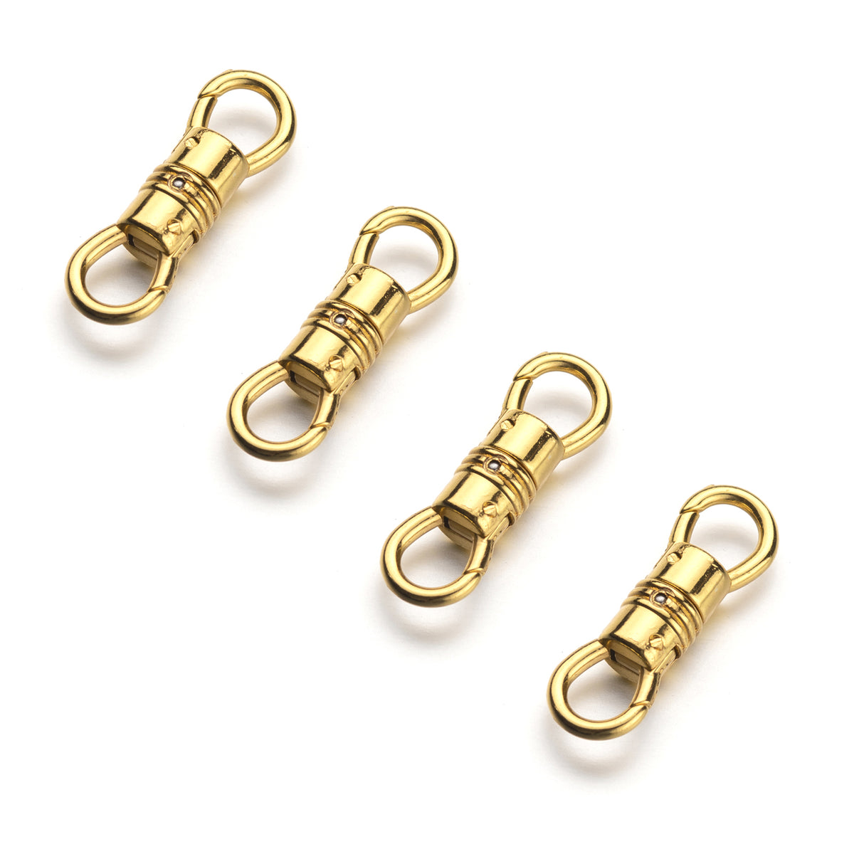 Double Opening Swivel Clasp for Necklace, Clasp Connector for Pendant, Necklace Charm Holder