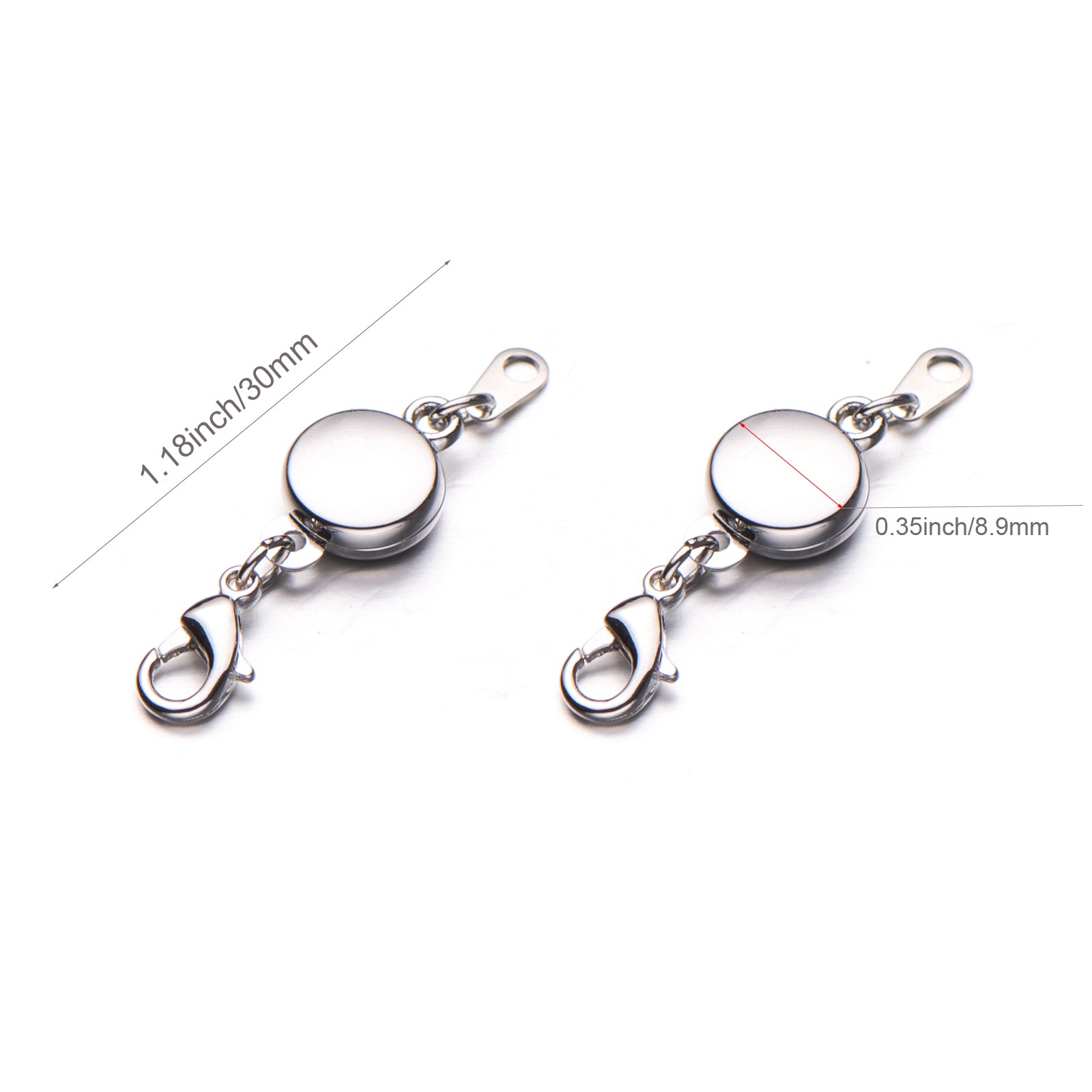 Locking Light Magnetic Jewelry Clasps for Necklace and Bracelet