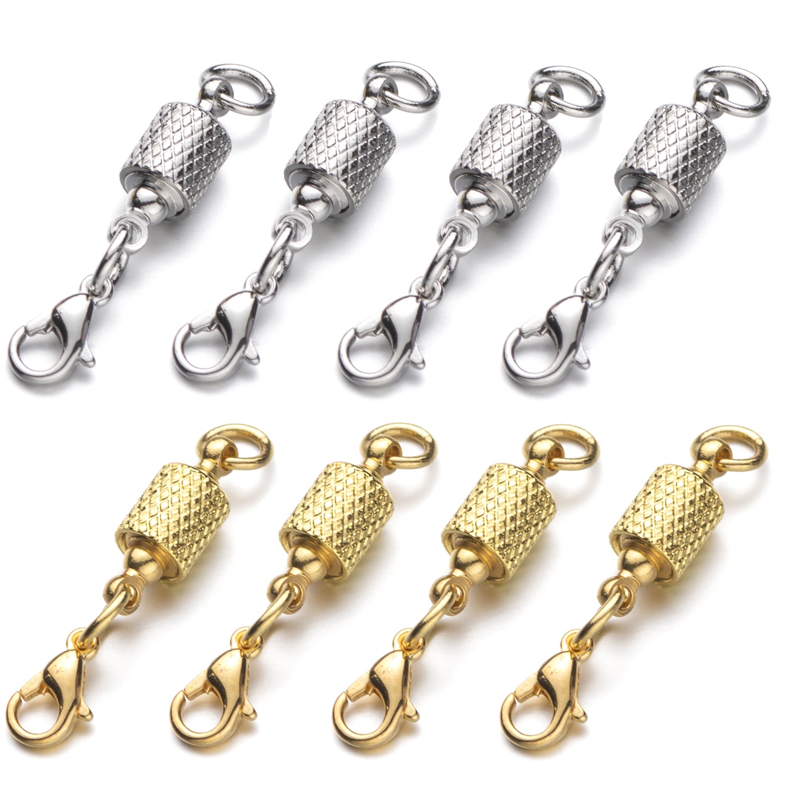 Screw-in Locking Magnetic Clasps for Jewelry Easy Necklace Clasp