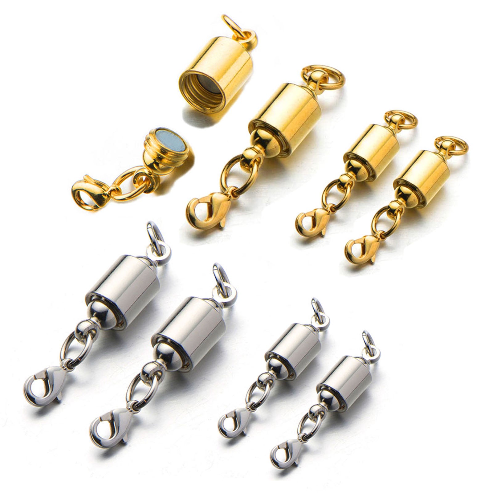 Screw Locking Magnetic Clasps Closures Safety Easy Jewelry Clasps