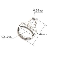 Stainless Steel Ring Zipper Pull Replacement - More Sturdy Zipper Pull Fix - Easy Use for Jacket Backpacks Boots