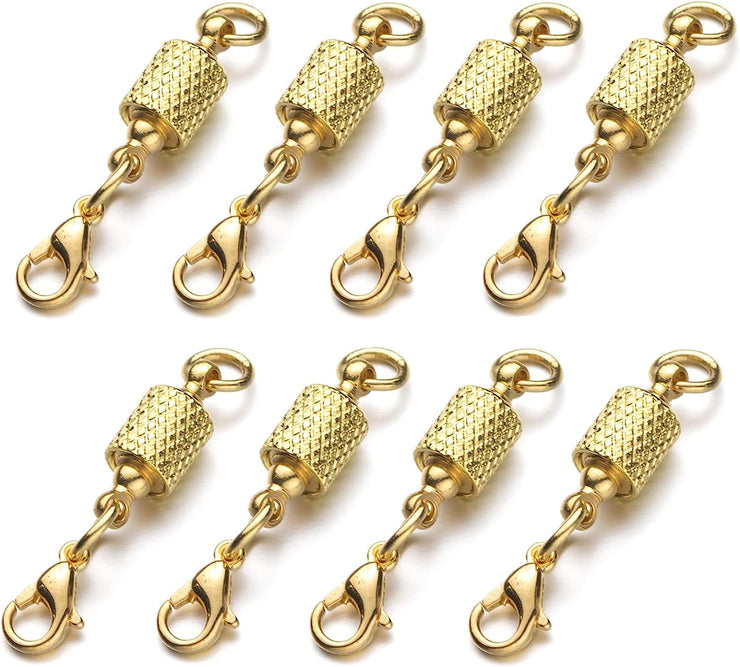 Screw-in Locking Magnetic Clasps for Jewelry Easy Necklace Clasp