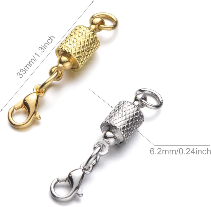 Zpsolution Locking Magnetic Necklace Clasps and Closures Small Jewelry  Bracelet Extender