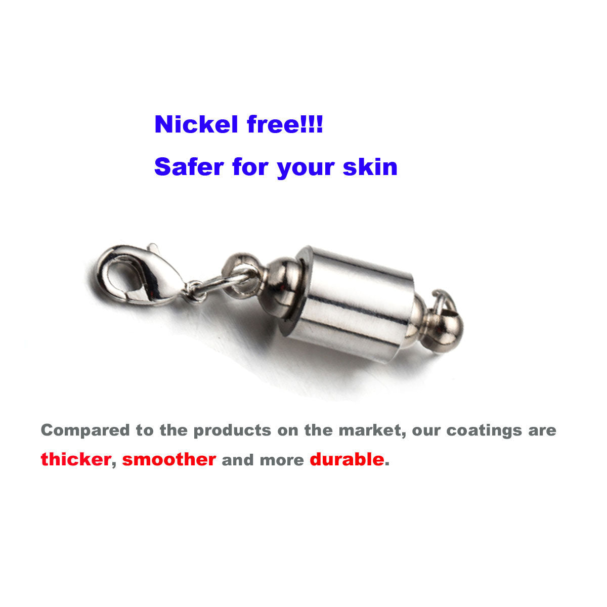 Screw Locking Magnetic Necklace Clasps Safety Magnetic Jewelry Clasps