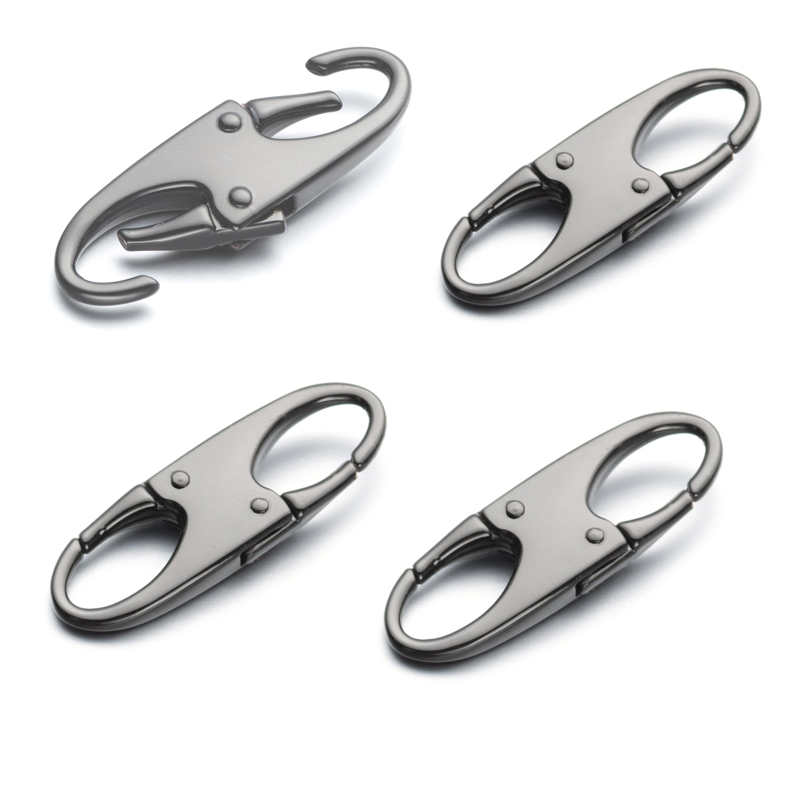 Wholesale Plastic Double Carabiner Clips Dual Spring Wire Gate