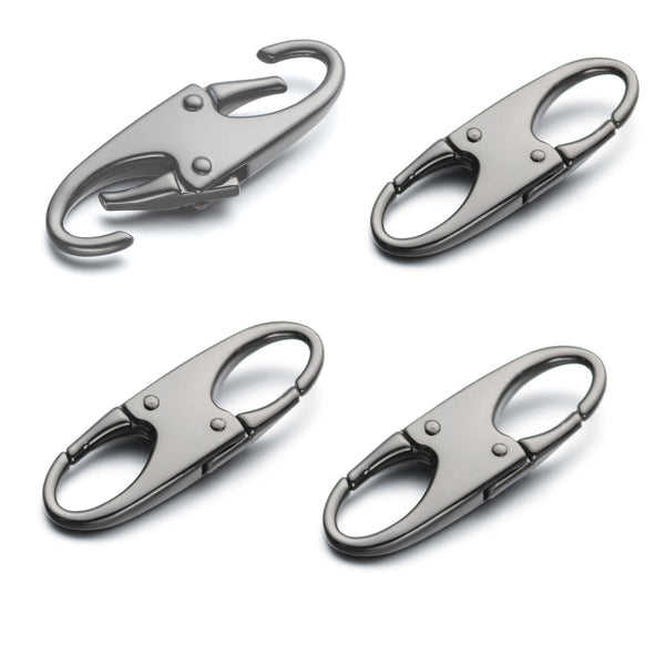 Double Small Carabiner Clips - Zipper Clip Theft Detterent Holding The Zipper Closed