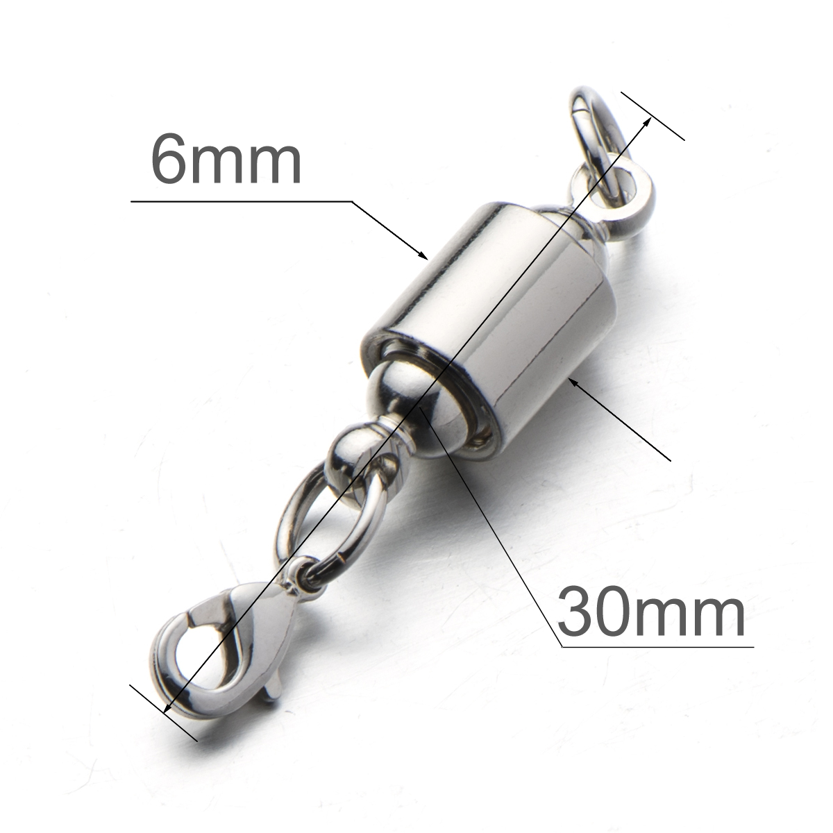 Screw Locking Magnetic Necklace Clasps Safety Magnetic Jewelry Clasps