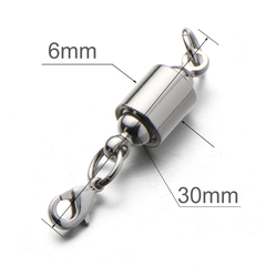 Screw Locking Magnetic Necklace Clasps Safety Magnetic Jewelry Clasps