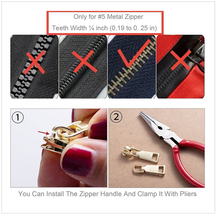 Zipper Replacement, Fix Zip Puller Replacement Zipper Slider (Only for #5  Zipper) – zpsolution