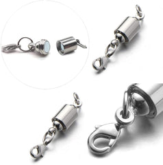 Screw Locking Magnetic Necklace Clasps Safety Magnetic Jewelry Clasps