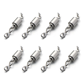 Zpsolution Locking Magnetic Clasps for Jewelry Necklaces Bracelets - Light  and Small Keep The Clasp in Back 