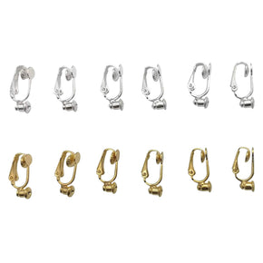 TEHAUX 10pcs Ear Clip Ear Ring Clip on Earring Converter Screw Back Ear  Wire DIY Ear Jewelry Supplies Earrings Backs for Studs Earrings Studs Clip  on