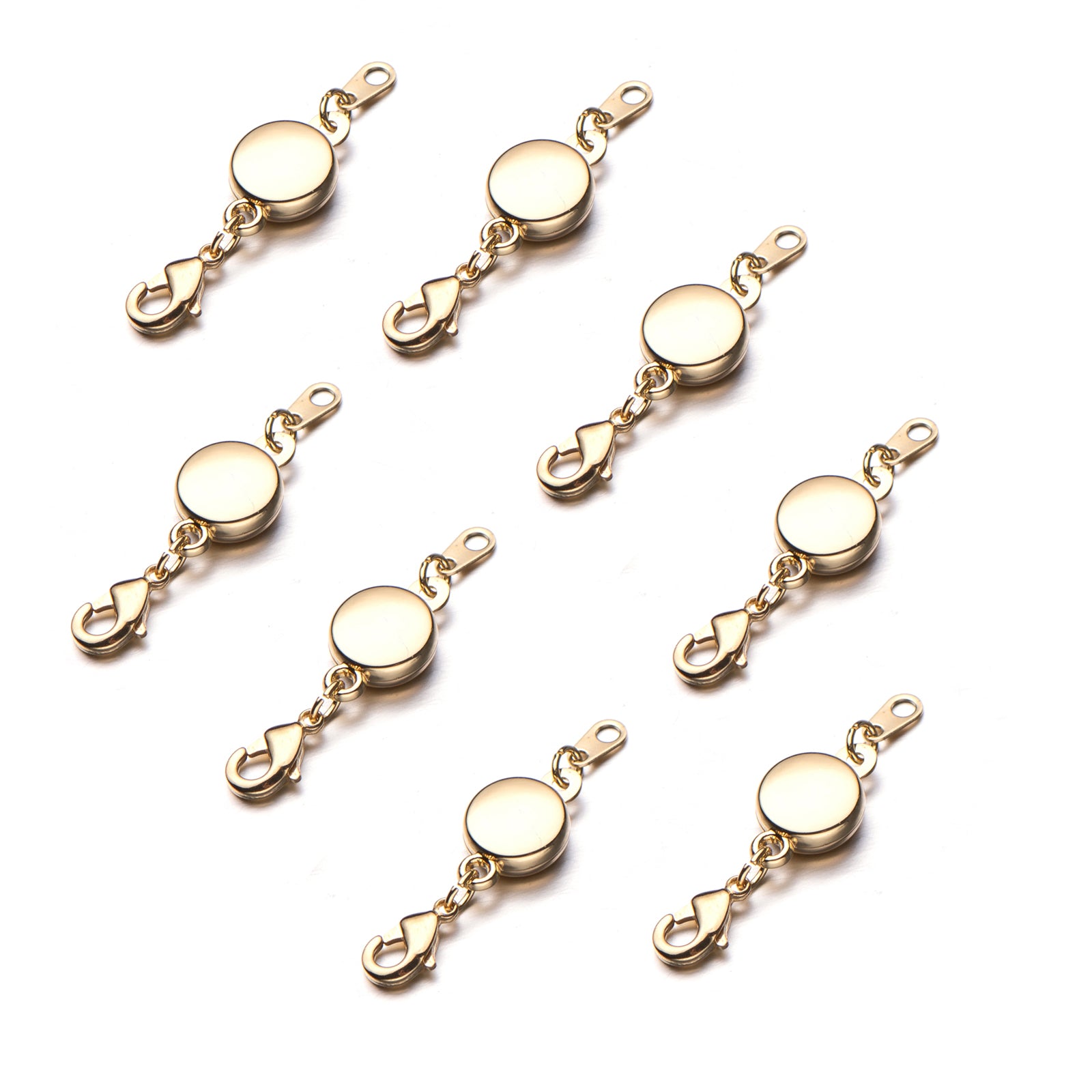  Zpsolution Stainless Steel Magnetic Clasps for Jewelry, 18K  Gold Plated Magnetic Jewelry Clasps for Necklaces Bracelet Extender Jewelry  Making
