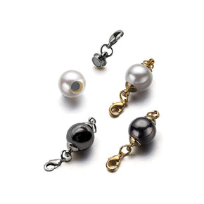 Imitation Pearl 12mm Magnetic Jewelry Clasps for Necklace Lobster Clasp