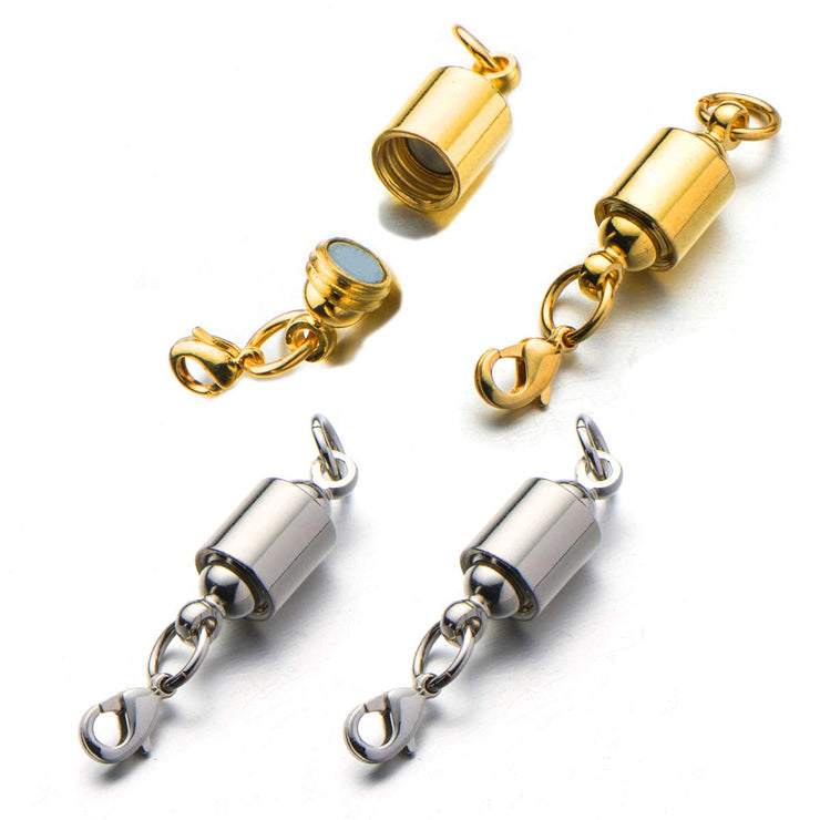 Screw-in Magnetic Jewelry Clasps with Lobster Clasp