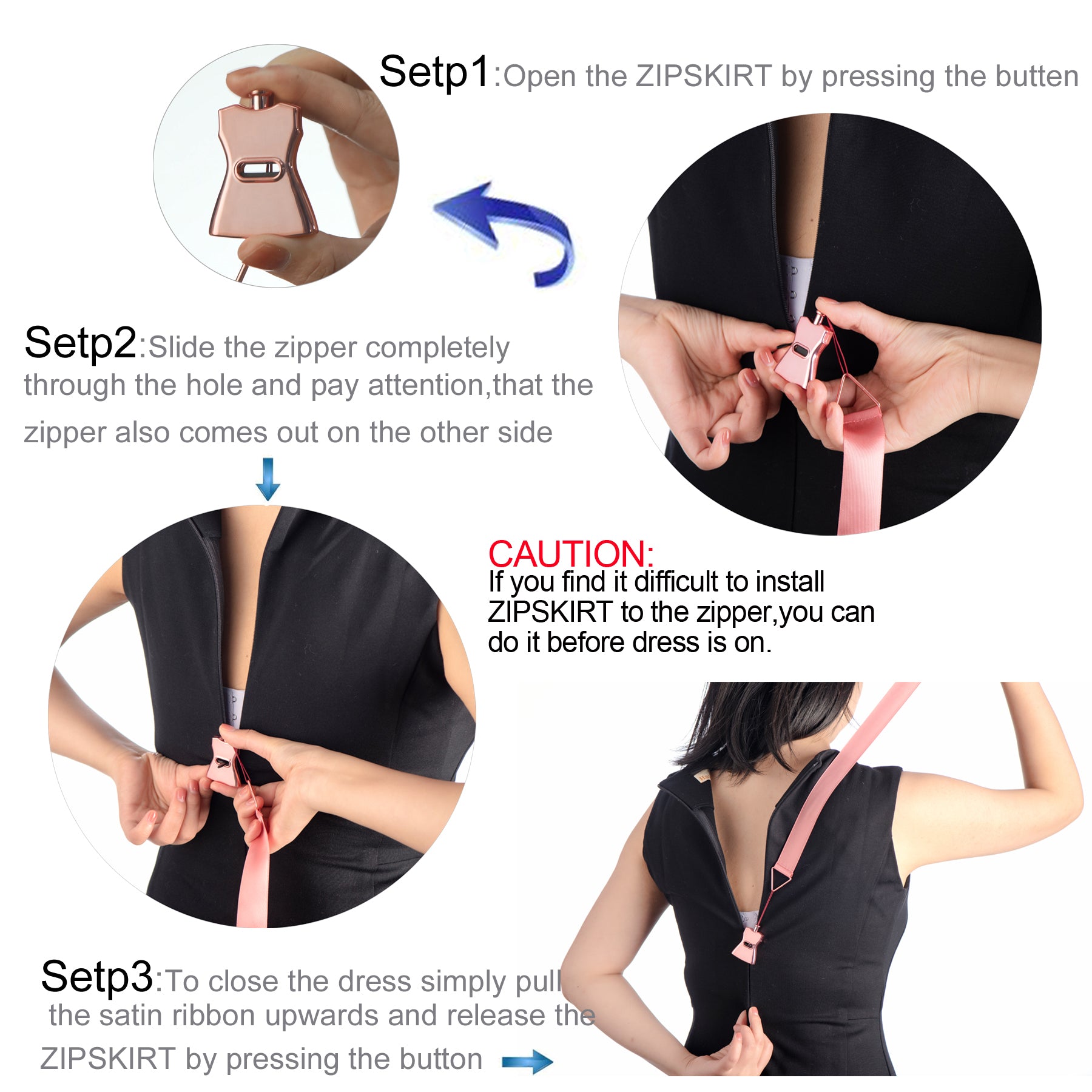 Dress Zipper Helper Easy to Zip up Dress by Yourself zpsolution Dress Zipper Helper Easy to Zip up Dress by Yourself zpsolution